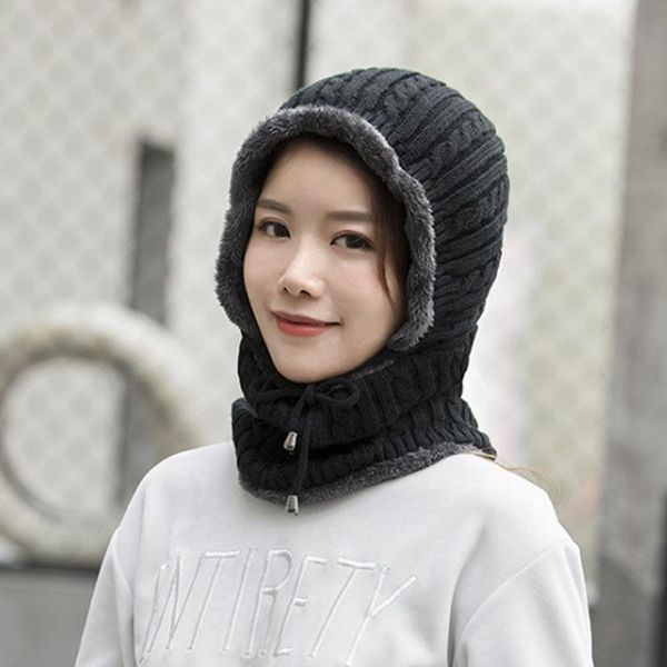 women's winter outdoor biking cold-proof and warm ear protection knitted woolen cap simple fashionable one-piece hats, Black;white
women's winter outdoor biking cold-proof and warm ear protection knitted woolen cap simple fashionable one-piece hats, Black;white