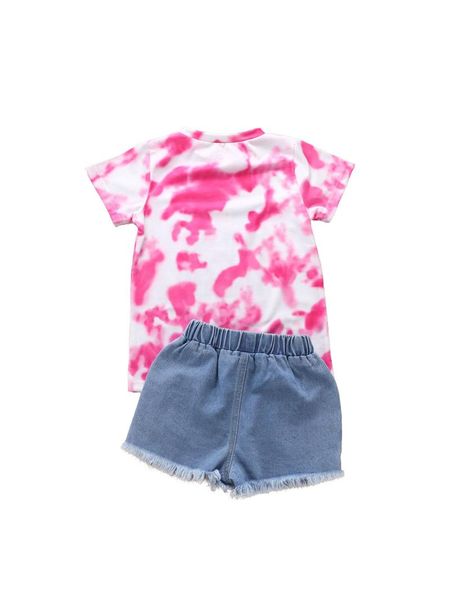 fashion baby girls outfits short sleeve + denim shorts camouflage print tie dye hole decoration elastic waist summer clothing sets, White
fashion baby girls outfits short sleeve + denim shorts camouflage print tie dye hole decoration elastic waist summer clothing sets, White