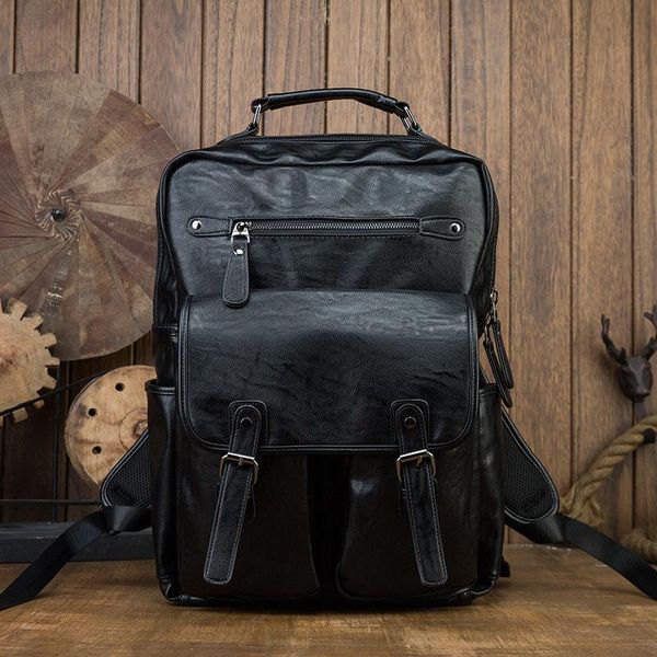 backpack large capacity all-match travel lapbag simple men handmade genuine leather multifuctional student school ld082
backpack large capacity all-match travel lapbag simple men handmade genuine leather multifuctional student school ld082