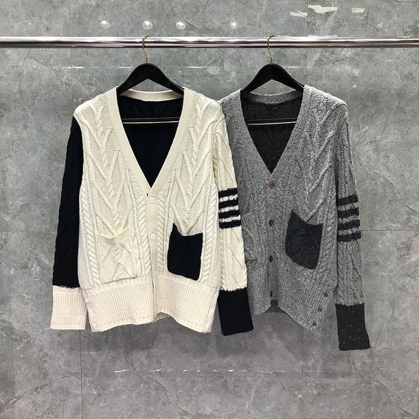 men's sweaters fashion brand male sweaters thin to-neck slit women cardigan clothes striped wool thick winter casual coat yyq7, White;black
men's sweaters fashion brand male sweaters thin to-neck slit women cardigan clothes striped wool thick winter casual coat yyq7, White;black