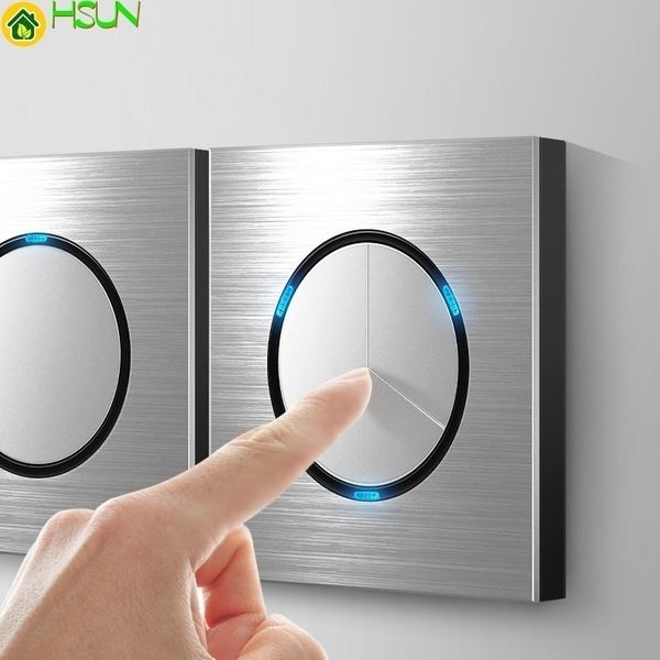 86 type 1 2 3 4 gang 1 2 way silver aluminum alloy panel switch led use round box industry german eu french light socket
86 type 1 2 3 4 gang 1 2 way silver aluminum alloy panel switch led use round box industry german eu french light socket