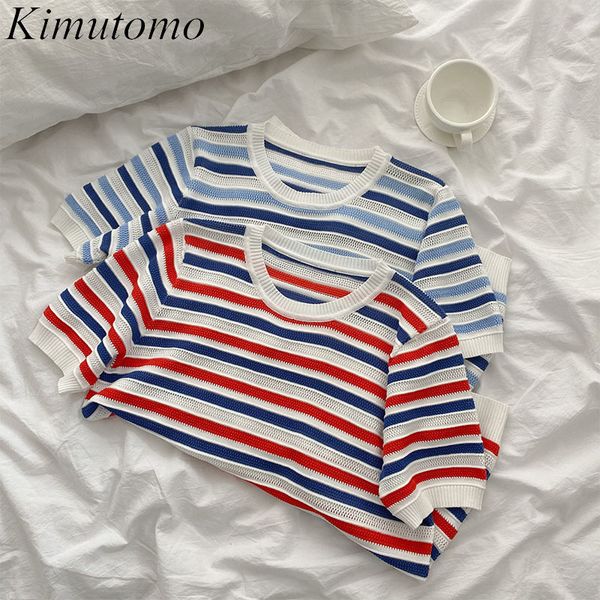kimutomo color contrast striped knit t-shirt thin summer korean fashion clothes female o-neck short sleeve casual 210521, White
kimutomo color contrast striped knit t-shirt thin summer korean fashion clothes female o-neck short sleeve casual 210521, White