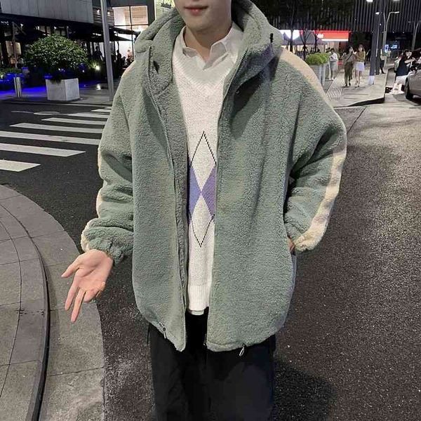 2021 thick lamb fur jacket men's warm fashion retro casual hooded men streetwear loose korean short coat mens clothes m-2xl vmmz, Black
2021 thick lamb fur jacket men's warm fashion retro casual hooded men streetwear loose korean short coat mens clothes m-2xl vmmz, Black