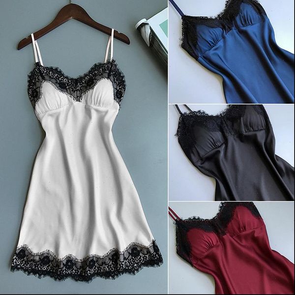 lace satin nightgowns night women sleepwear gown babydoll dress nightie sleeveless summer clothes, Black;red
lace satin nightgowns night women sleepwear gown babydoll dress nightie sleeveless summer clothes, Black;red