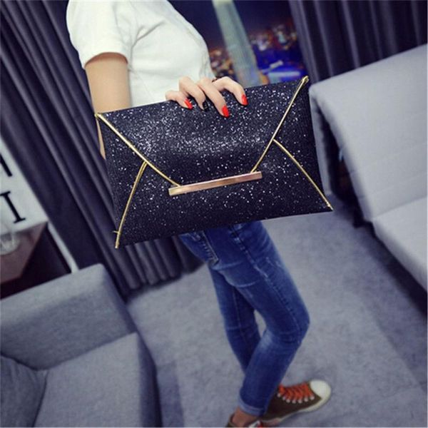 wallets hand package women fashion sequins envelope bag personality clutch purse leather drop, Red;black
wallets hand package women fashion sequins envelope bag personality clutch purse leather drop, Red;black