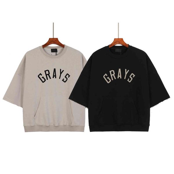 season 7 main line high street baseball flocking print short sleeve sweater, Black
season 7 main line high street baseball flocking print short sleeve sweater, Black