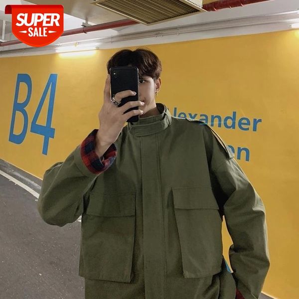 2019 men's military bomber streetwear cargo clothes jackets black/green color coats windbreaker harajuku hip pop style outwear #cf4j, White;black
2019 men's military bomber streetwear cargo clothes jackets black/green color coats windbreaker harajuku hip pop style outwear #cf4j, White;black