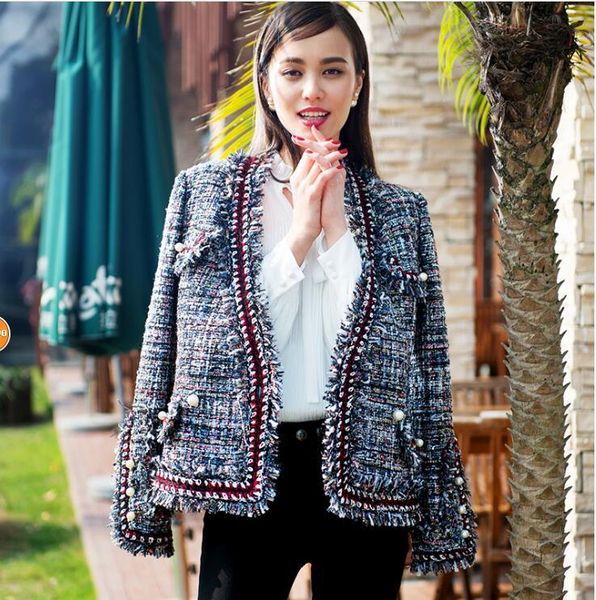 women's trench coats fashion double-breasted lurex tassel jacket pockets wool beads coat spring short casual work, Tan;black
women's trench coats fashion double-breasted lurex tassel jacket pockets wool beads coat spring short casual work, Tan;black