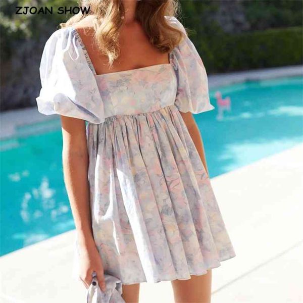bright like silk blue floral print ball gown dress puff sleeve retro women ruched pleated waist mini party dresses fairy 210429, Black;gray
bright like silk blue floral print ball gown dress puff sleeve retro women ruched pleated waist mini party dresses fairy 210429, Black;gray