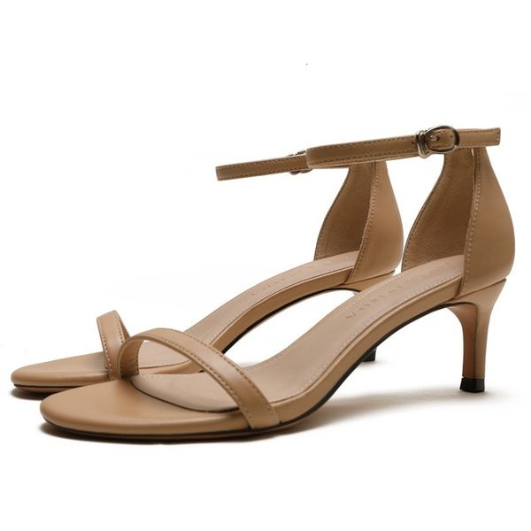 sandals fashion casual summer open toe ladies genuine leather med high heel women's thin woman shoes e0092 haqi, Black
sandals fashion casual summer open toe ladies genuine leather med high heel women's thin woman shoes e0092 haqi, Black