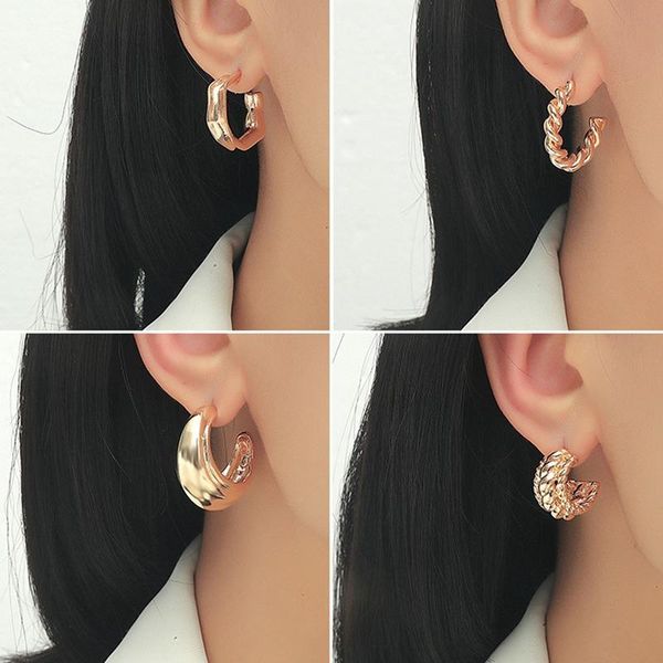 hoop & huggie women's earrings set korean round for women geometirc gold circle earring 2021 trend jewelry gift accessories, Golden;silver
hoop & huggie women's earrings set korean round for women geometirc gold circle earring 2021 trend jewelry gift accessories, Golden;silver