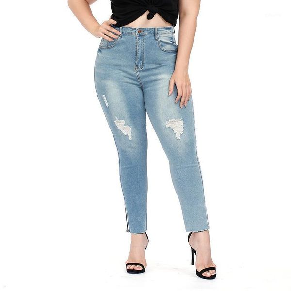 women's jeans plus size femme vintage clothes elastic skinny long pants hole ripped trousers high waist slim women blue
women's jeans plus size femme vintage clothes elastic skinny long pants hole ripped trousers high waist slim women blue