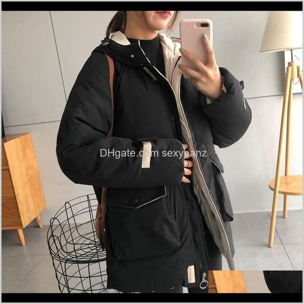 down parkas outerwear coats womens clothing apparel drop delivery 2021 short oversize parka warm thick pocket cotton coat female loose hoode, Black
down parkas outerwear coats womens clothing apparel drop delivery 2021 short oversize parka warm thick pocket cotton coat female loose hoode, Black