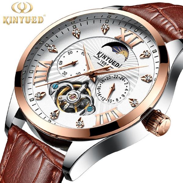 wristwatches kinyued tourbillon sport watch men automatic skeleton mechanical watches genuine leather band luxury male clock man, Slivery;brown
wristwatches kinyued tourbillon sport watch men automatic skeleton mechanical watches genuine leather band luxury male clock man, Slivery;brown