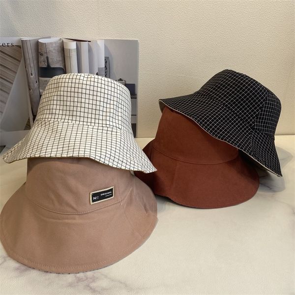 double sided fisherman's hat monochrome lattice summer sunscreen hats signature large brim cloth hats signature foldable bucket hat zy, Blue;gray
double sided fisherman's hat monochrome lattice summer sunscreen hats signature large brim cloth hats signature foldable bucket hat zy, Blue;gray