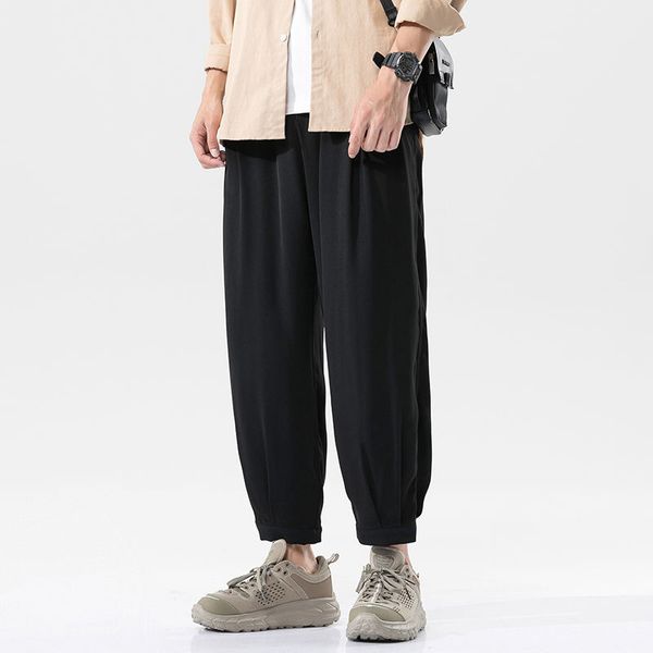 men casual pants solid simple plus size 5xl loose chic bundle ankle-length mens harajuku summer breathable fashion high street, Black
men casual pants solid simple plus size 5xl loose chic bundle ankle-length mens harajuku summer breathable fashion high street, Black