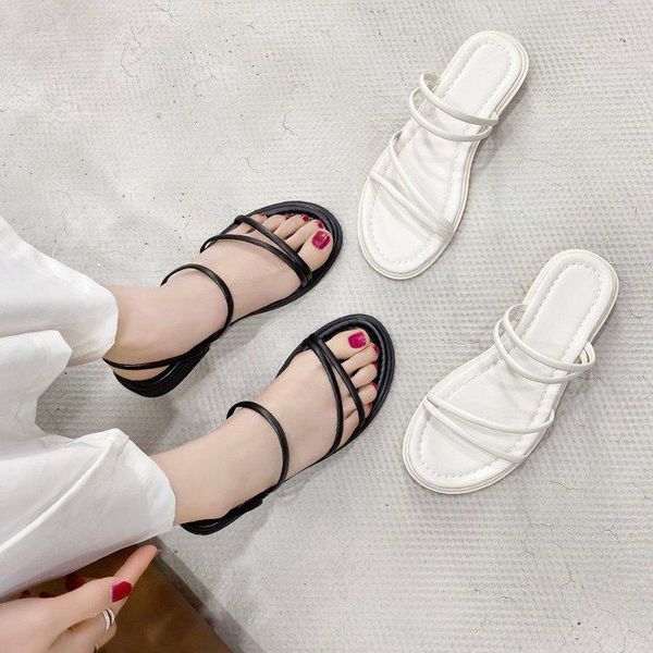 slippers shoes woman 2021 female low luxury slides rubber flip flops cross-tied soft summer designer hawaiian rome pu casual, Black
slippers shoes woman 2021 female low luxury slides rubber flip flops cross-tied soft summer designer hawaiian rome pu casual, Black