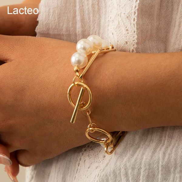 link, chain lacteo steampunk imitation pearls asymmetric metal bracelet jewelry for women 2021 fashion stick cricle charm braclet, Black
link, chain lacteo steampunk imitation pearls asymmetric metal bracelet jewelry for women 2021 fashion stick cricle charm braclet, Black