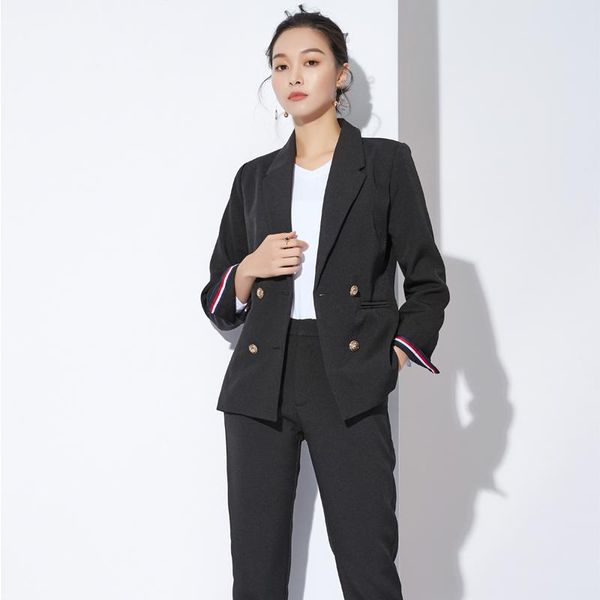 women's two piece pants high-end suits autumn and winter fashion professional trousers two-piece suit women long sleeve, White
women's two piece pants high-end suits autumn and winter fashion professional trousers two-piece suit women long sleeve, White
