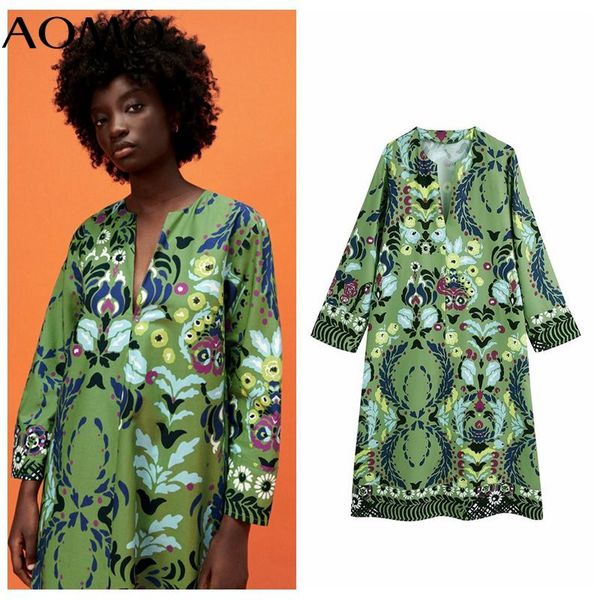 casual dresses aomo 2021 fashion women green floral print oversized dress vintage long sleeve ladies midi be962a, Black;gray
casual dresses aomo 2021 fashion women green floral print oversized dress vintage long sleeve ladies midi be962a, Black;gray