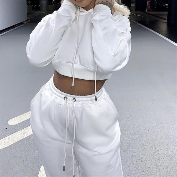 fashion soft cotton sports womenpant sets hoodies tie up crop autumn high waist sweatpants two pieces, White
fashion soft cotton sports womenpant sets hoodies tie up crop autumn high waist sweatpants two pieces, White
