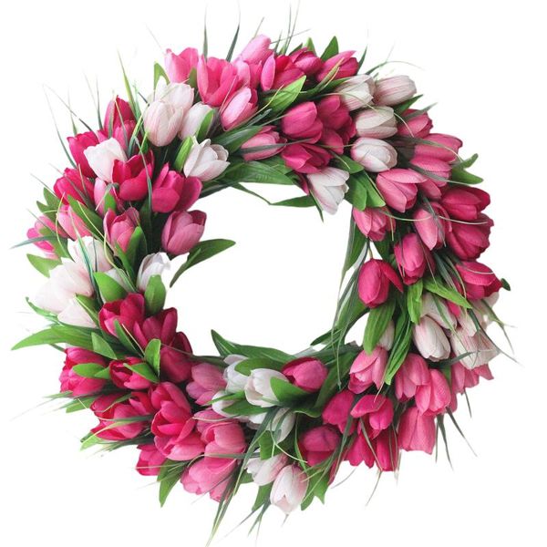 creative spring simulation tulip garland, flower plant wreath holiday celebration decoration home door wall hanging ornament decorative flow
creative spring simulation tulip garland, flower plant wreath holiday celebration decoration home door wall hanging ornament decorative flow
