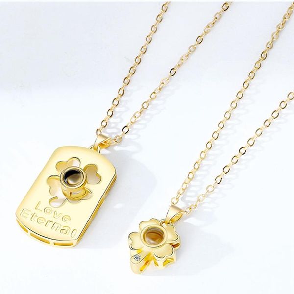 pendant necklaces 2pcs -selling couple lucky four-leaf clover necklace female men's simple fashion student jewelry, Silver
pendant necklaces 2pcs -selling couple lucky four-leaf clover necklace female men's simple fashion student jewelry, Silver