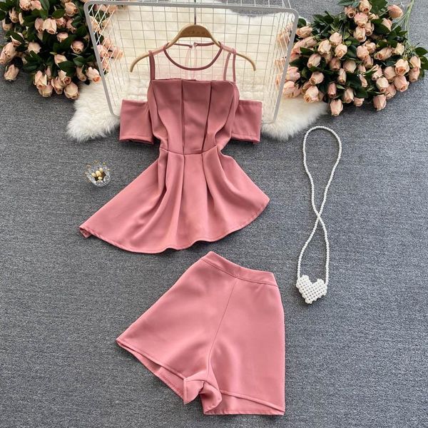 women's tracksuits temperament suit summer dress pleated waist irregular lotus leaf hem all-match wide-leg shorts dk378, Gray
women's tracksuits temperament suit summer dress pleated waist irregular lotus leaf hem all-match wide-leg shorts dk378, Gray