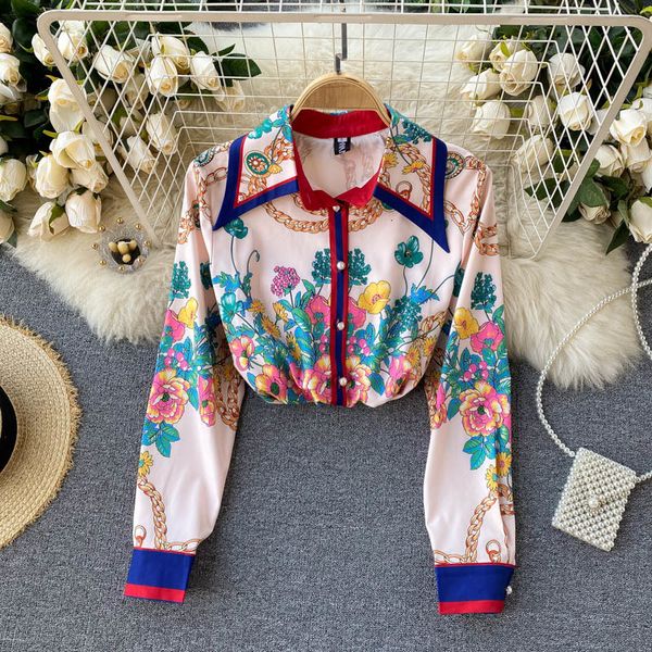 women's blouses & shirts women fashion ins retro flower print shirt long sleeve loose thin vintage clothes harajuku ropa de, White
women's blouses & shirts women fashion ins retro flower print shirt long sleeve loose thin vintage clothes harajuku ropa de, White