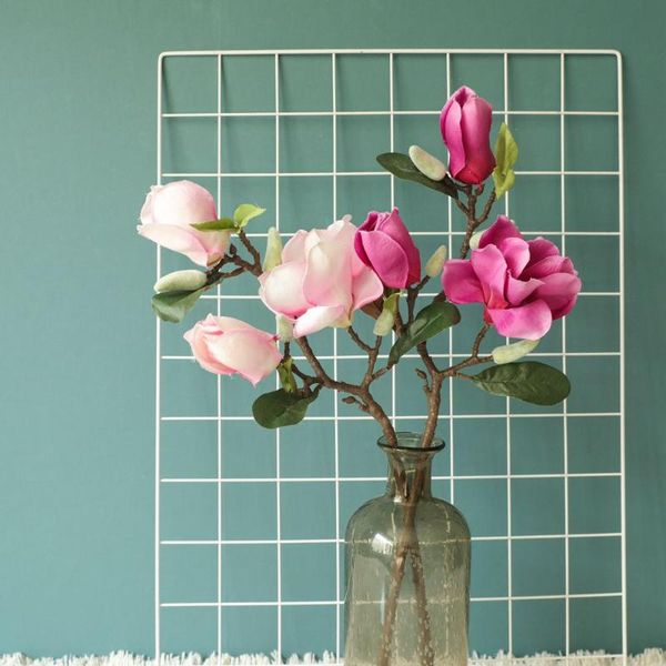 decorative flowers & wreaths simulation magnolia flower artificial rose branch home wedding decoration background wall hand holding display
decorative flowers & wreaths simulation magnolia flower artificial rose branch home wedding decoration background wall hand holding display