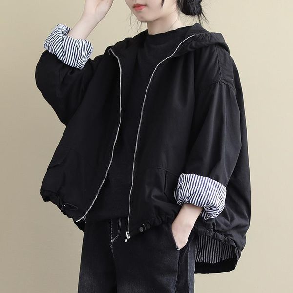 women's jackets autumn and winter hooded quilted jacket loose long-sleeved solid color wild casual warm cotton women, Black;brown
women's jackets autumn and winter hooded quilted jacket loose long-sleeved solid color wild casual warm cotton women, Black;brown