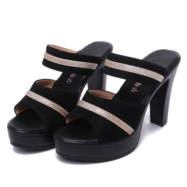 summer wedding shoes bride 2021 fashion open head women's slipper large size 32-43 platform with high heels for ladies slippers, Black
summer wedding shoes bride 2021 fashion open head women's slipper large size 32-43 platform with high heels for ladies slippers, Black