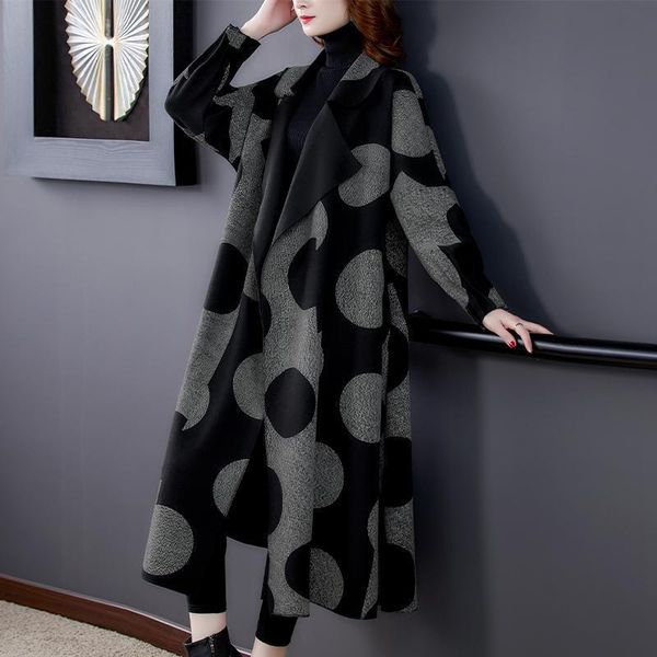 women's trench coats autumn 2021 coat wave point loose age reduction fashion large size long wide wife windbreaker, Tan;black
women's trench coats autumn 2021 coat wave point loose age reduction fashion large size long wide wife windbreaker, Tan;black
