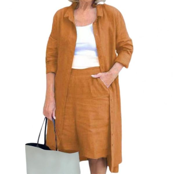 women's two piece pants female chic long style shirt shorts set streetwear women suit loose for dating, White
women's two piece pants female chic long style shirt shorts set streetwear women suit loose for dating, White