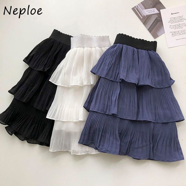 neploe high waist hip pleat design chiffon skirt women ruffles patch candy color slim jupe femme spring summer outwear faldas 210423, Black
neploe high waist hip pleat design chiffon skirt women ruffles patch candy color slim jupe femme spring summer outwear faldas 210423, Black
