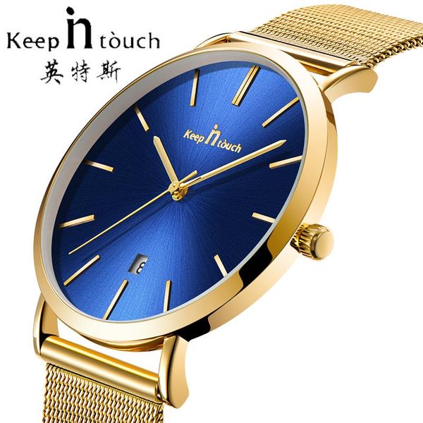wristwatches keep in touch fashion business mens watch quartz ultra thin mesh steel simple military men wrist watches date relogio masculino, Slivery;brown
wristwatches keep in touch fashion business mens watch quartz ultra thin mesh steel simple military men wrist watches date relogio masculino, Slivery;brown