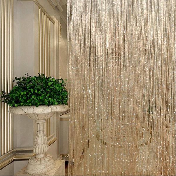 200x100cm shiny tassel flash silver/champagne line string curtain window door divider valance home decoration & drapes
200x100cm shiny tassel flash silver/champagne line string curtain window door divider valance home decoration & drapes