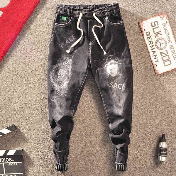 men's jeans wholesale drawstring social people spirit guy tie-footed jeans men's all-match pants small feet trendy harem b4nx, Blue
men's jeans wholesale drawstring social people spirit guy tie-footed jeans men's all-match pants small feet trendy harem b4nx, Blue