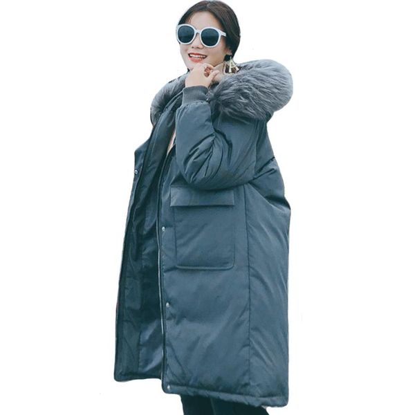 women's trench coats 2021 arrival winter jacket women korean style hooded with fur collar female long parka warm thicken ladies coat, Tan;black
women's trench coats 2021 arrival winter jacket women korean style hooded with fur collar female long parka warm thicken ladies coat, Tan;black