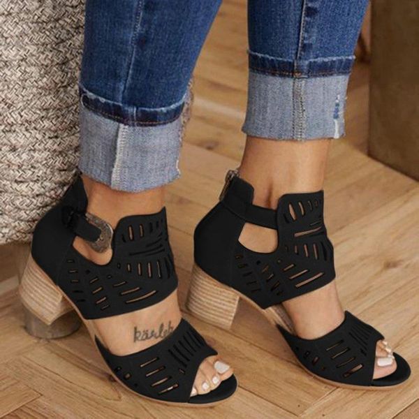 sandals 2021 wedge women summer hollow out shoes elegant ladies rome fashion buckle peep toe female heels sandalias, Black
sandals 2021 wedge women summer hollow out shoes elegant ladies rome fashion buckle peep toe female heels sandalias, Black