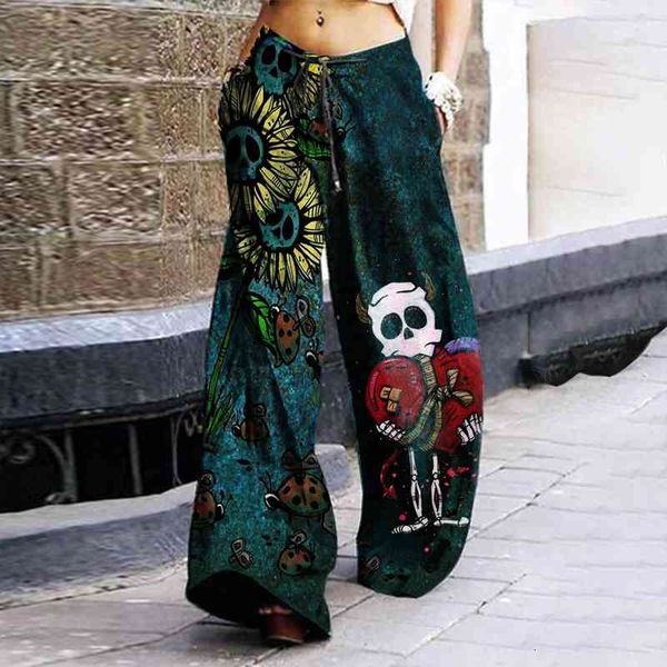 casual loose wide leg pants straight pants womens vintage halloween skull printing overalls trousers plus size, Black;white
casual loose wide leg pants straight pants womens vintage halloween skull printing overalls trousers plus size, Black;white