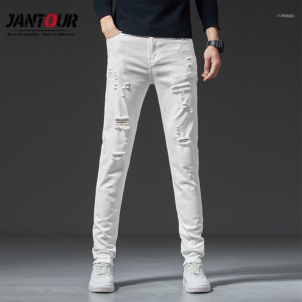 stretch skinny ripped jeans men fashion casual slim fit denim hole distressed trousers male white pants brand 28-361, Blue
stretch skinny ripped jeans men fashion casual slim fit denim hole distressed trousers male white pants brand 28-361, Blue