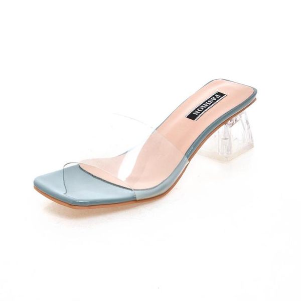clear summer sandals women shoes mules slides peep toe transparent square high heels female shoe casual heel dress, Black
clear summer sandals women shoes mules slides peep toe transparent square high heels female shoe casual heel dress, Black
