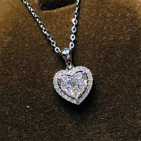 pendant necklaces romantic love heart chain necklace luxury female white crystal vintage silver color wedding for women
pendant necklaces romantic love heart chain necklace luxury female white crystal vintage silver color wedding for women