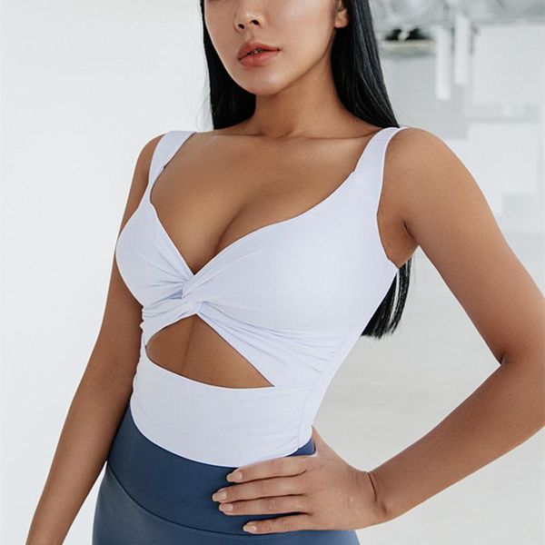 yoga outfit v collar pleated design sport bra women hollow gym fitness beautiful back workout training underwear padded
yoga outfit v collar pleated design sport bra women hollow gym fitness beautiful back workout training underwear padded
