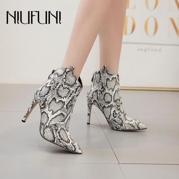 boots 10cm pointed toe snake print women's ankle stiletto zip high heels fashion niufuni shoes size 35-40 bottes femme, Black
boots 10cm pointed toe snake print women's ankle stiletto zip high heels fashion niufuni shoes size 35-40 bottes femme, Black