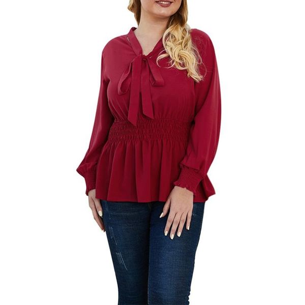 women's blouses & shirts autumn stylish women slim bottoming long-sleeved red shirt solid color casual blouse plus size, White
women's blouses & shirts autumn stylish women slim bottoming long-sleeved red shirt solid color casual blouse plus size, White