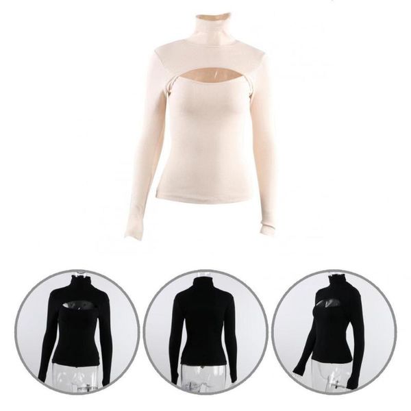 women's sweaters solid color high collar autumn turtleneck women blouse lady clothes, White;black
women's sweaters solid color high collar autumn turtleneck women blouse lady clothes, White;black