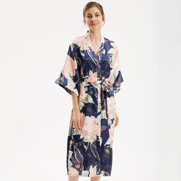 women's sleepwear bridal nightdress women lounge casual nightgown long robe gown satin summer loose print flower kimono bathrobe, Black;red
women's sleepwear bridal nightdress women lounge casual nightgown long robe gown satin summer loose print flower kimono bathrobe, Black;red