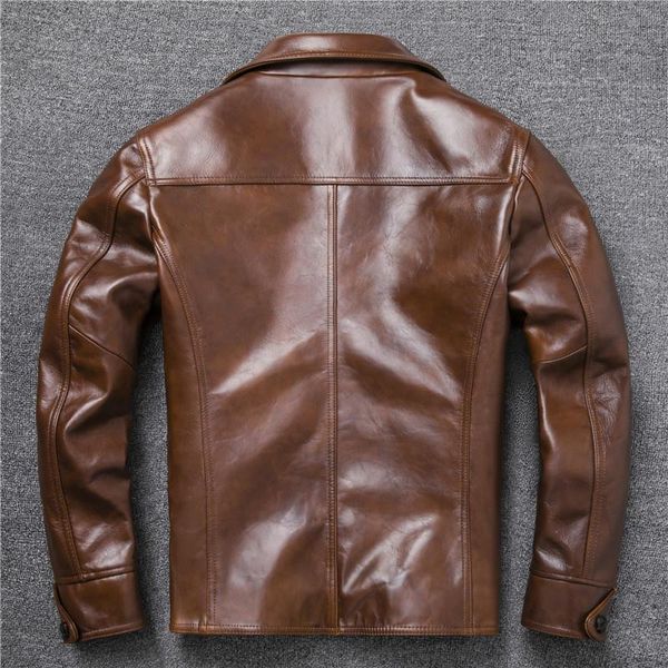 men's leather & faux 2021 brown casual style genuine jacket men plus size 5xl single breasted real natural cowhide autumn slim fit pea, Black
men's leather & faux 2021 brown casual style genuine jacket men plus size 5xl single breasted real natural cowhide autumn slim fit pea, Black